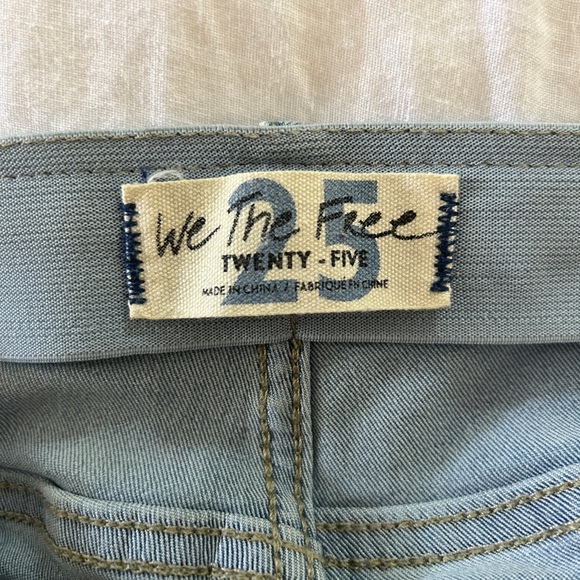 Free People Flare Jeans - light wash sz 25 - Picture 3 of 3